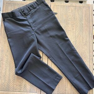 Men's Slim Black Dress Trousers